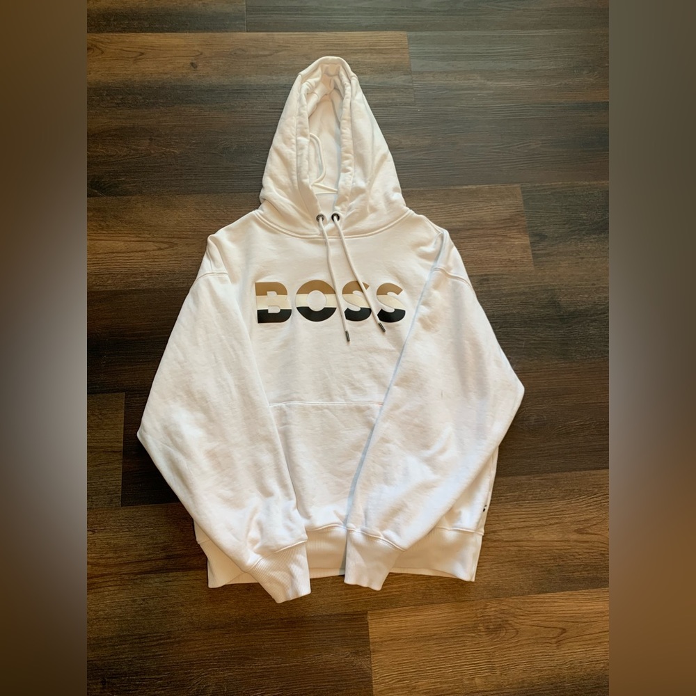 BOSS UNISEX Relaxed Fitted Hoodie Organic Cotton